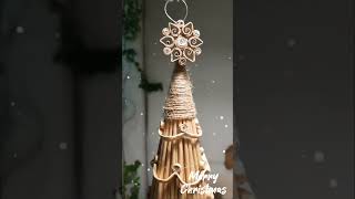 So why not get creative and make your own cardboard Christmas tree today shortvideo diy [upl. by Leibrag]