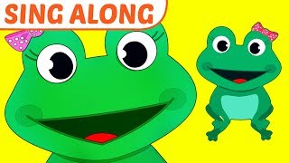 Five Little Speckled Frogs Song Lyrics  Nursery Rhymes Sing Along [upl. by Desmund]