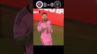 Inter Miami vs New England 🇺🇸🤯  Messi hattrick 🔥 football youtube shorts mls [upl. by Martinic]