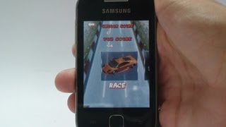 SpeedCar corrida de carro em 3D Android  Galaxy Y [upl. by Hawley68]