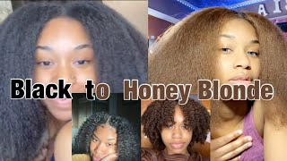 Dying My Natural Hair Honey Blonde WITHOUT BLEACH  HiColor [upl. by Anuahsal510]