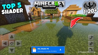 Top 5 Best Shaders For Minecraft Pe 120 Render Dragon  Shaders For Mcpe Minecraft PeBe [upl. by Oniotna]