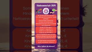 📢 Kindesunterhalt 2024 – Das ist neu [upl. by Ramalahs]