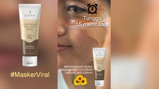 Ini dia Kehebatan Adera Peel off Mask  masker Adera untuk bersihkan wajah [upl. by Lanae]