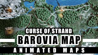 Beneos Battlemaps Curse of Strahd  Stylized Barovia Map [upl. by Moskow159]