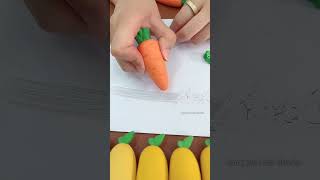 I Bought This Unique Carrot Eraser Stationary 😍Cool Stationery Items stationery shorts diy viral [upl. by Rieger]