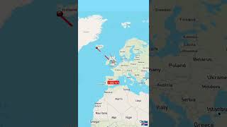 Distance between Reykjavik Iceland to Tel Aviv Palestine moscowregion aviation ukrainerussiaborde [upl. by Duntson722]