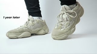 1 year later Yeezy 500 Blush Comfort Test [upl. by Sirovaj]