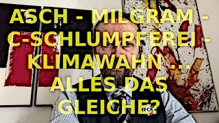 Asch  Milgram  CSchlumpferei  Klimawahn  Alles das Gleiche [upl. by Debra]