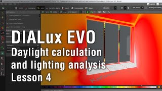 DIALux EVO basics Lesson 4 How to make daylight calculation daylight analisys and windows [upl. by Htebaile961]