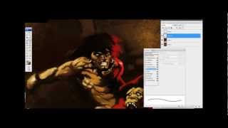 How to Paint Digitally Frazetta Master Study [upl. by Siubhan]