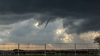 March 26 2017 Konawa Oklahoma Funnel Tornado [upl. by Hennie474]