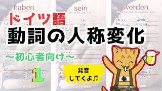 ドイツ語基本動詞の人称変化 まとめ1 発音付き [upl. by Stern]