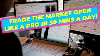 HOW TO TRADE THE MARKET OPEN IN 30 MINS A DAY [upl. by Arikihs927]