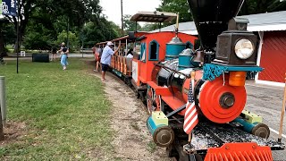 Exploring Landa Park in New Braunfels on the Park Train [upl. by Adorl]