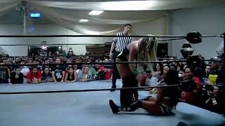 Taya Valkyrie Corner Double Knee Strikes on Tessa Blanchard 3 [upl. by Aramoy]