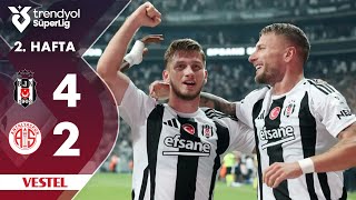 Vestel  Beşiktaş 42 Antalyaspor  HighlightsÖzet  Trendyol Süper Lig  202425 [upl. by Legge703]