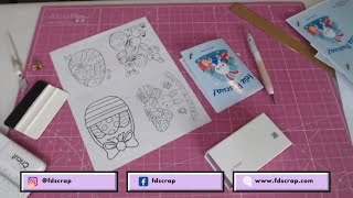 TUTORIAL LIBRODECOLOREAR PASCUA CON IMPRESORA MFCT920DW  SCRAP DIY SCRAPBOOK PAPERCRAFT [upl. by Ignacia]