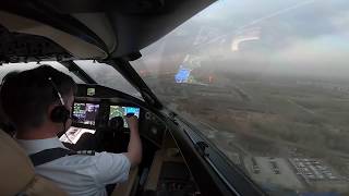 New Cockpit View  EXTREME Crosswind landing at Beijing [upl. by Nnyleak]