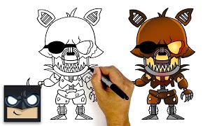 How To Draw FNAF  Grim Foxy [upl. by Eizle]