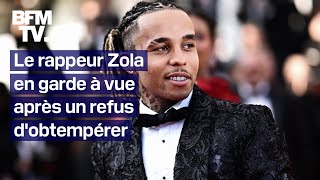 Le rappeur Zola en garde à vue après un refus d’obtempérer à 200kmh phares éteints [upl. by Puttergill]