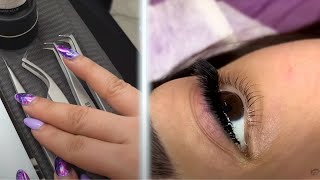 EFECTO EYELINER en Extensiones de Pestañas 😍clase completa BeautyLash [upl. by Rem772]