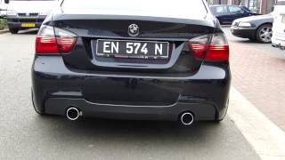 BMW E90 325i Sport Exhaust UITLAAT  SPORTUITLAAT system by Maxiperformance [upl. by Ycnej13]