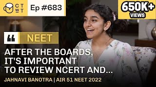 CTwT E683  AIR 51 NEET 2022 Topper Jahnavi Banotra AIIMS Delhi neettopper aiimsdelhi [upl. by Bickart]