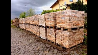 Antik Ziegel Rückbau Regional Wiederverwedung Garten Gestaltung Gala Bau Ziegel Riemchen Verlbender [upl. by Enailuj]