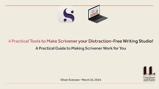 2024 4 Practical Tools to Make Scrivener your Distraction Free Writing Studio [upl. by Paehpos]