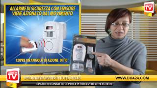 ALLARME DI SICUREZZA CON SENSORE DI MOVIMENTO  DXA24COM [upl. by Danni]