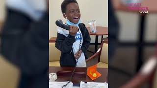 Elementary student sings impressive rendition of national anthem [upl. by Einwat]