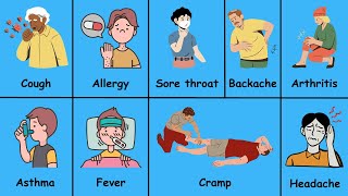 20 Common Diseases and Medical Conditions  English vocabulary [upl. by Rawde]