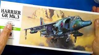 Harrier GR Mk3 72 scale Unboxing amp Review [upl. by Meriel]