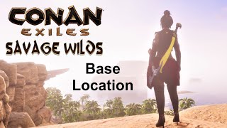 Sandy Beach Base Location amp Building My Base Today  Savage Wilds  CONAN EXILES 261 PC Gameplay [upl. by Yetti]