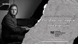 Elton John Your Song Piano Walkthrough [upl. by Lehpar]