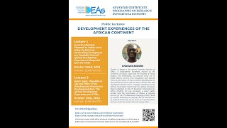 IDEAs Certificate Programme Special Public Lecture by Charles Abugre [upl. by Erodaeht]