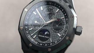 Audemars Piguet Royal Oak Perpetual Calendar 26579CEOO1225CE01 Audemars Piguet Watch Review [upl. by Ayerhs]