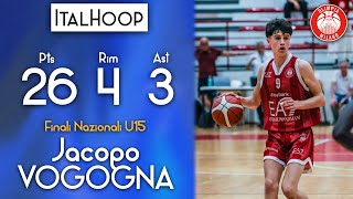 Jacopo Vogogna  Finali Nazionali U15 2024  MVP Semifinali [upl. by Reerg]