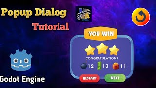 How to add popup dialogs in Godot  Godot quit confirmation dialog  Godot mobile engine tutorial [upl. by Zaragoza773]