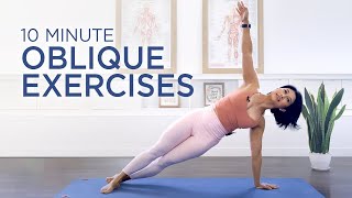 10 min Oblique Workout  Pilates Side Abs at home [upl. by Aubry]