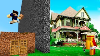 Trolei meu AMIGO com a CASA REALISTA na Batalha de Construção do minecraft [upl. by Lani]