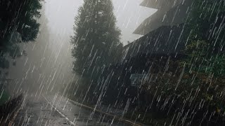 Rain Sounds For Sleeping  99 Instantly Fall Asleep With Rain And Thunder Sound At Night [upl. by Onurb]