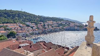 Visit to Korcula Cathedral  Ascent to bell tower and full view of old town  Trip to Croatia 2022 [upl. by Ylen658]