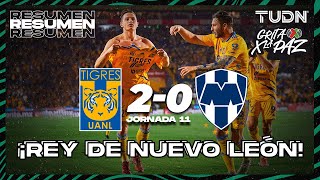 Resumen y goles  Tigres 20 Rayados  Grita México C22  J11  TUDN [upl. by Scammon]