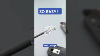 Easy pass through type with excellent quality UTP modular plug rj45 connector with ethernet cable [upl. by Elleirad474]