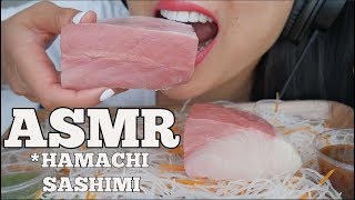 ASMR Hamachi Sashimi SOFT CHEWING EATING SOUNDS SAVAGE No Talking  SASASMR [upl. by Airol271]