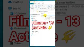 Filmora 13 Activate Free 🌠 shortsvideo reels viral youtubeshorts filmora [upl. by Bertilla]