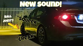 NEW SQUEEKING SOUND CREAKING NOISE WHEN TURNING STEERING WHEEL STATIONARY [upl. by Eudocia395]