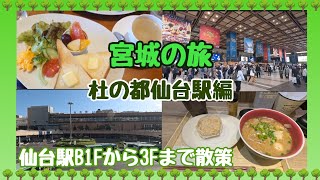 【宮城の旅】前編 杜の都仙台駅を散策🐾今年の春にできた「tekute Dining」にも行ってきたよ！ [upl. by Aroc]